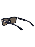 BLUE-BLUE-BROWN RECYCLED ACETATE SUNGLASSES Alexander McQueen
