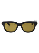 GREY-GREY-YELLOW RECYCLED ACETATE SUNGLASSES Alexander McQueen GREY-GREY-YELLOW 51