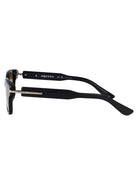 GREY-GREY-YELLOW RECYCLED ACETATE SUNGLASSES Alexander McQueen