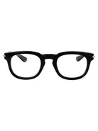 BLACK-BLACK-TRANSPARENT RECYCLED ACETATE GLASSES Alexander McQueen BLACK-BLACK-TRANSPARENT 48