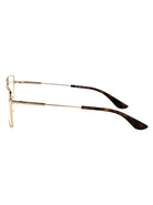 GOLD-GOLD-TRANSPARENT METAL GLASSES Alexander McQueen