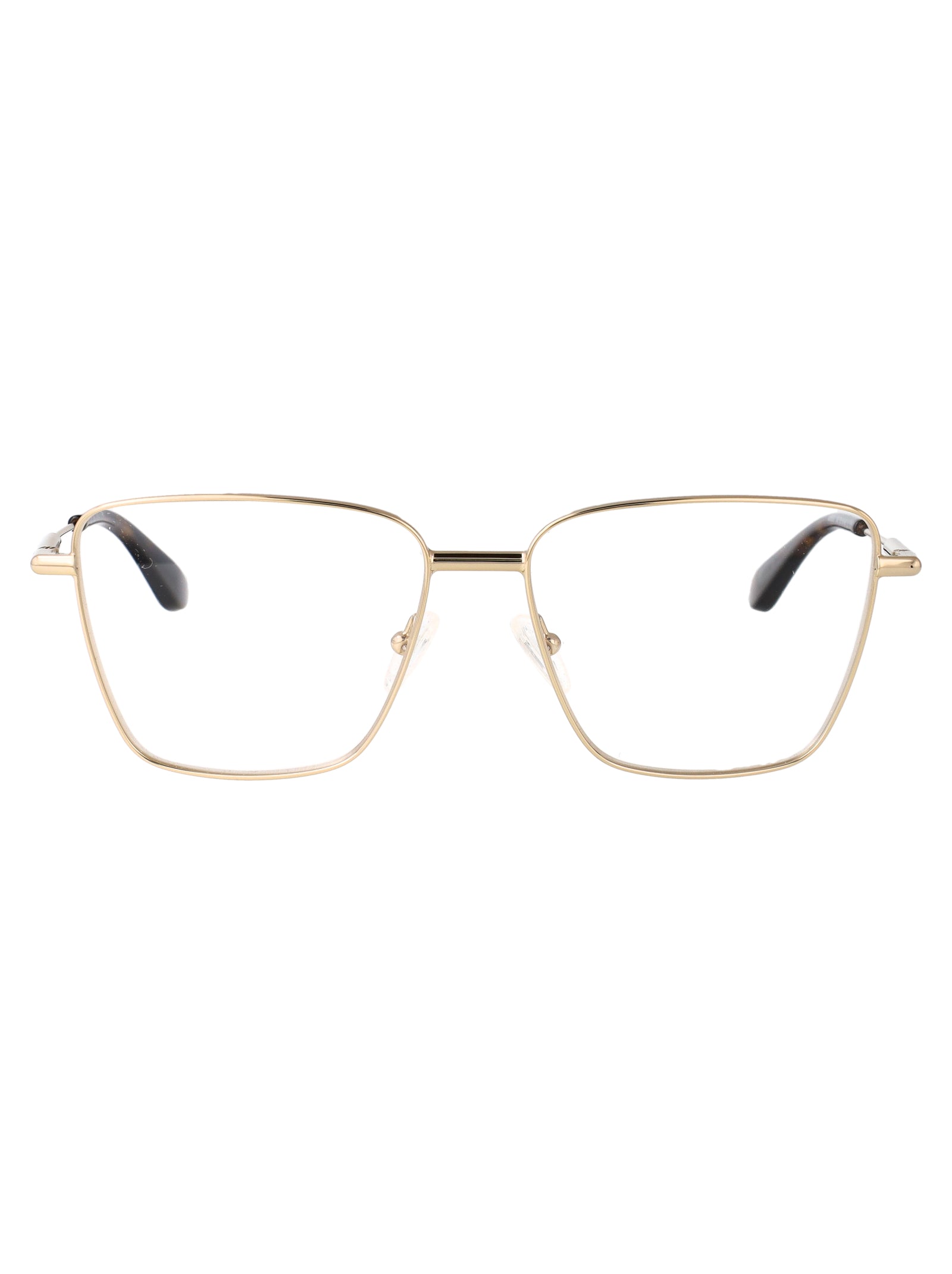 GOLD-GOLD-TRANSPARENT METAL GLASSES Alexander McQueen GOLD-GOLD-TRANSPARENT 55