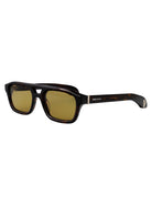 HAVANA-HAVANA-YELLOW RECYCLED ACETATE SUNGLASSES Alexander McQueen