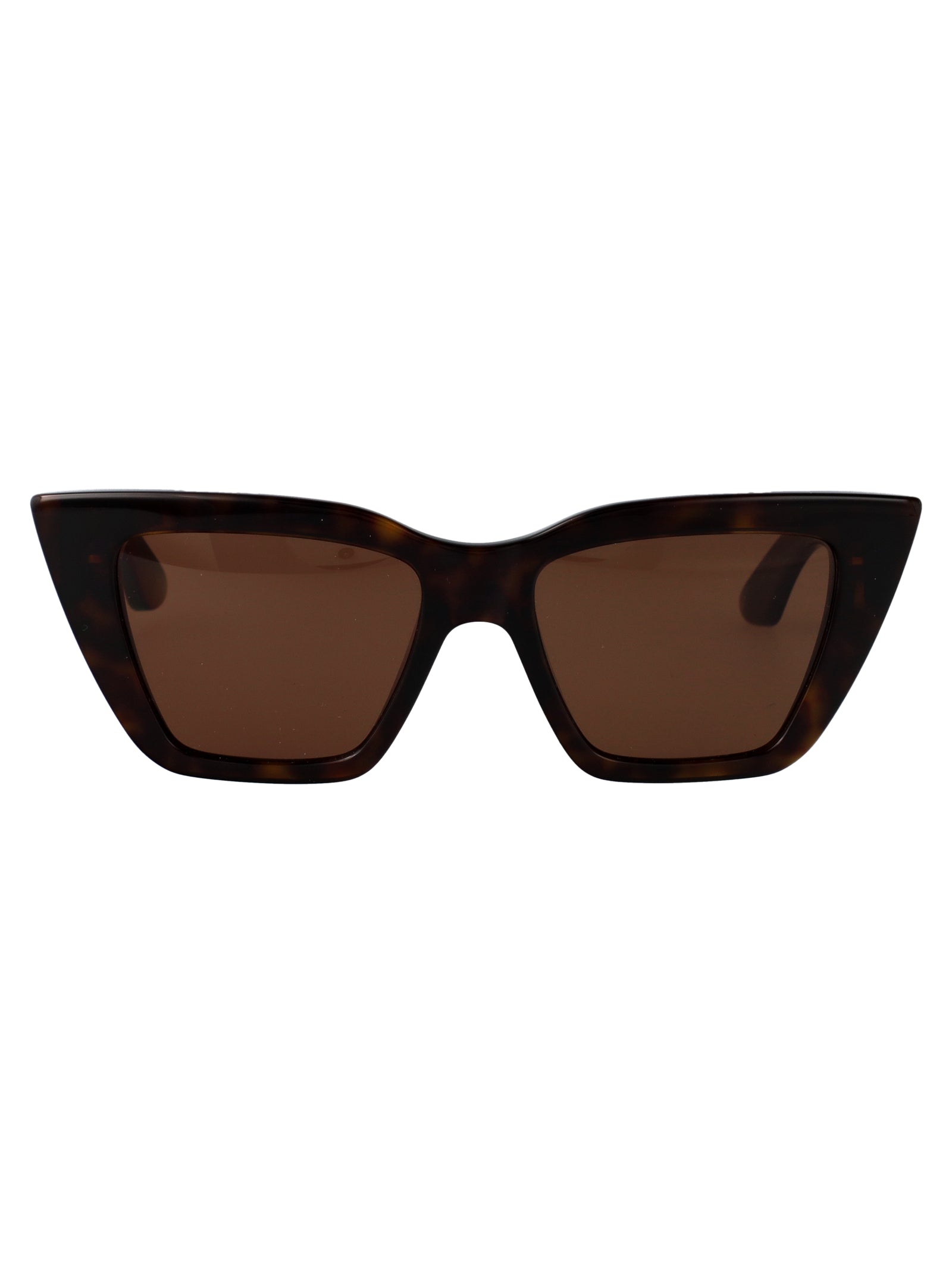 HAVANA-HAVANA-BROWN RECYCLED ACETATE SUNGLASSES Alexander McQueen HAVANA-HAVANA-BROWN 52