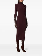 RIBBED KNIT DRESS WITH HIGH NECK Elisabetta Franchi
