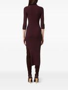 RIBBED KNIT DRESS WITH HIGH NECK Elisabetta Franchi