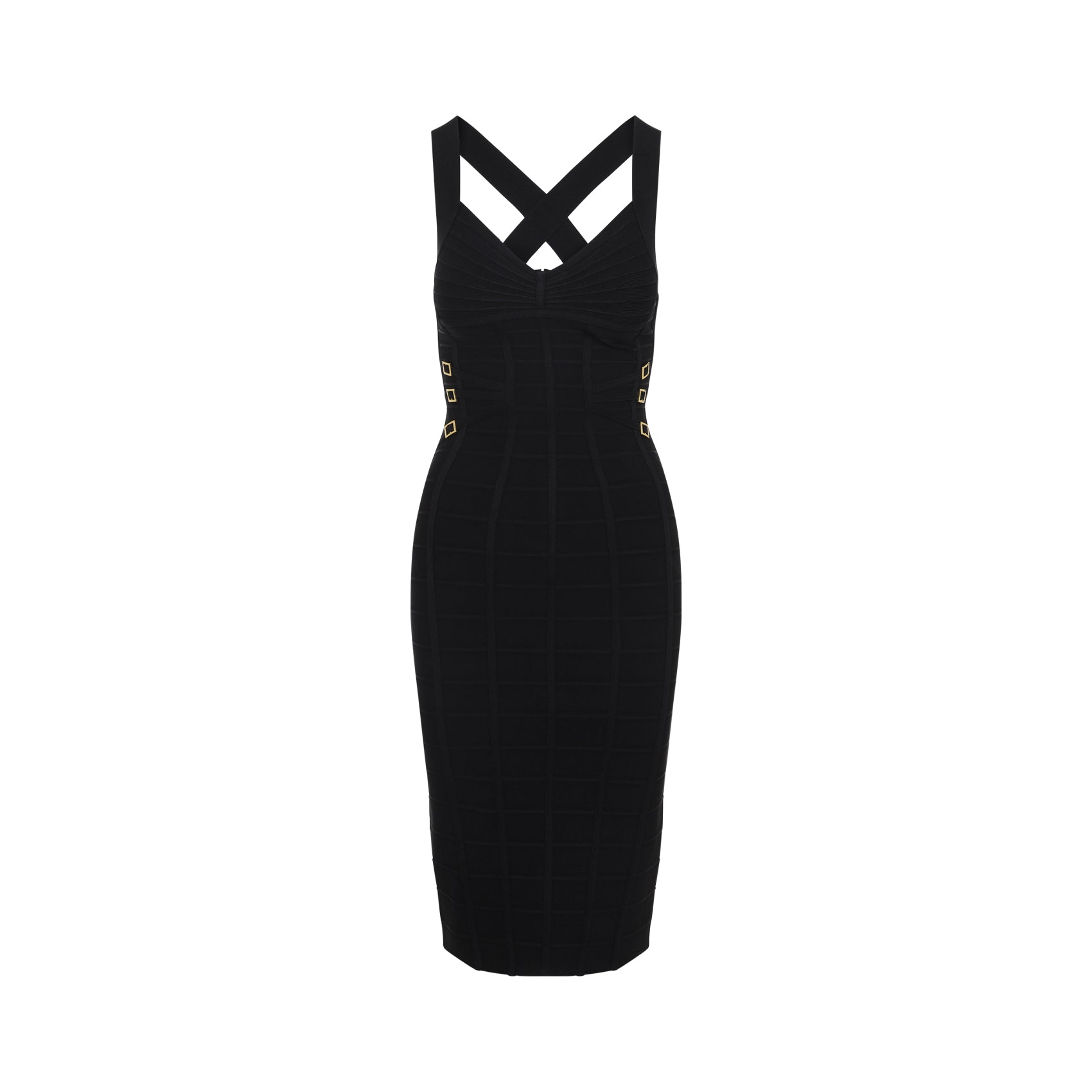 elisabetta franchi midi dress Elisabetta Franchi Satin Bustier Midi Dress | Black