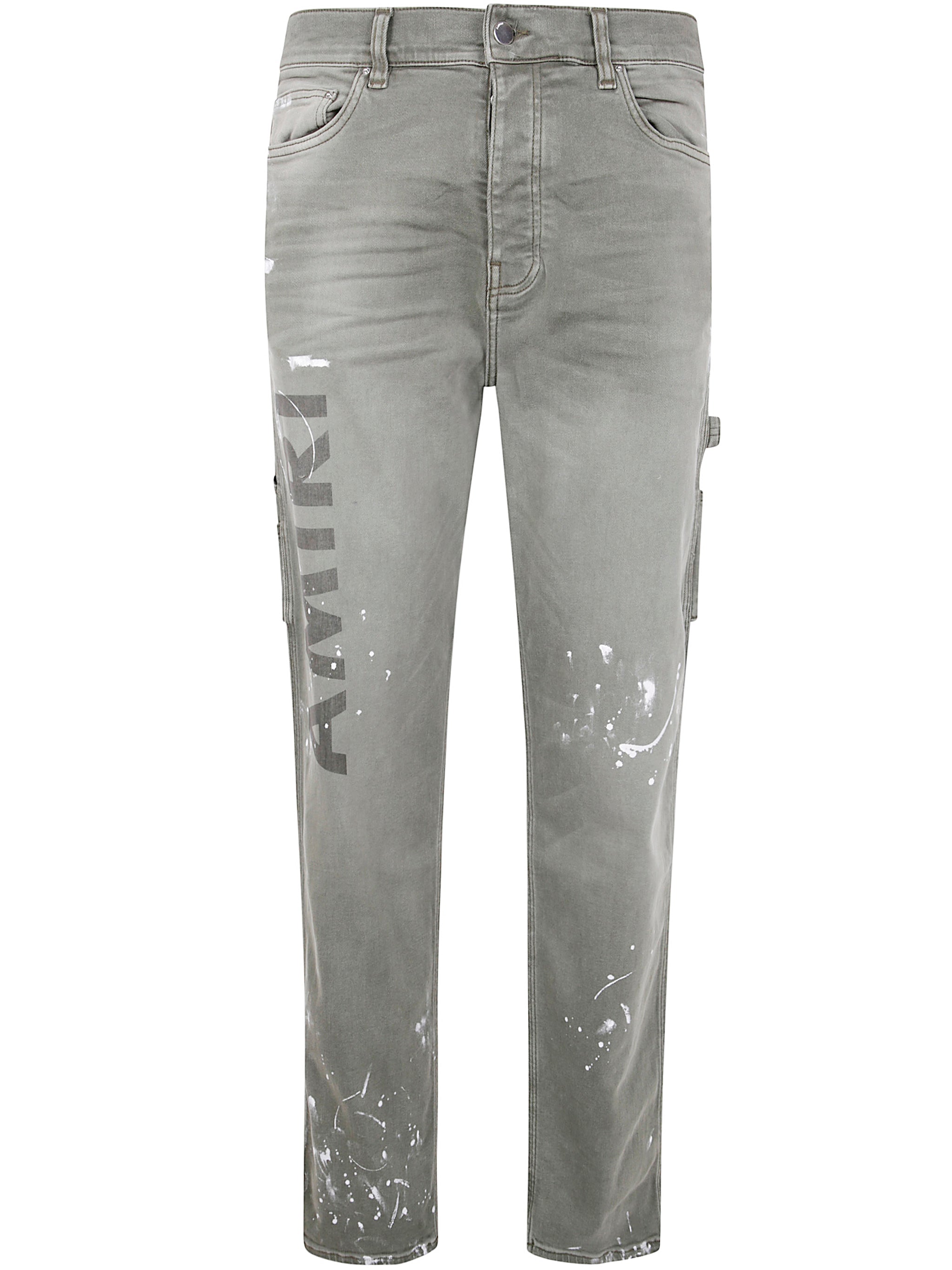 " STENCIL" SLIM JEANS AMIRI GREEN 31/32