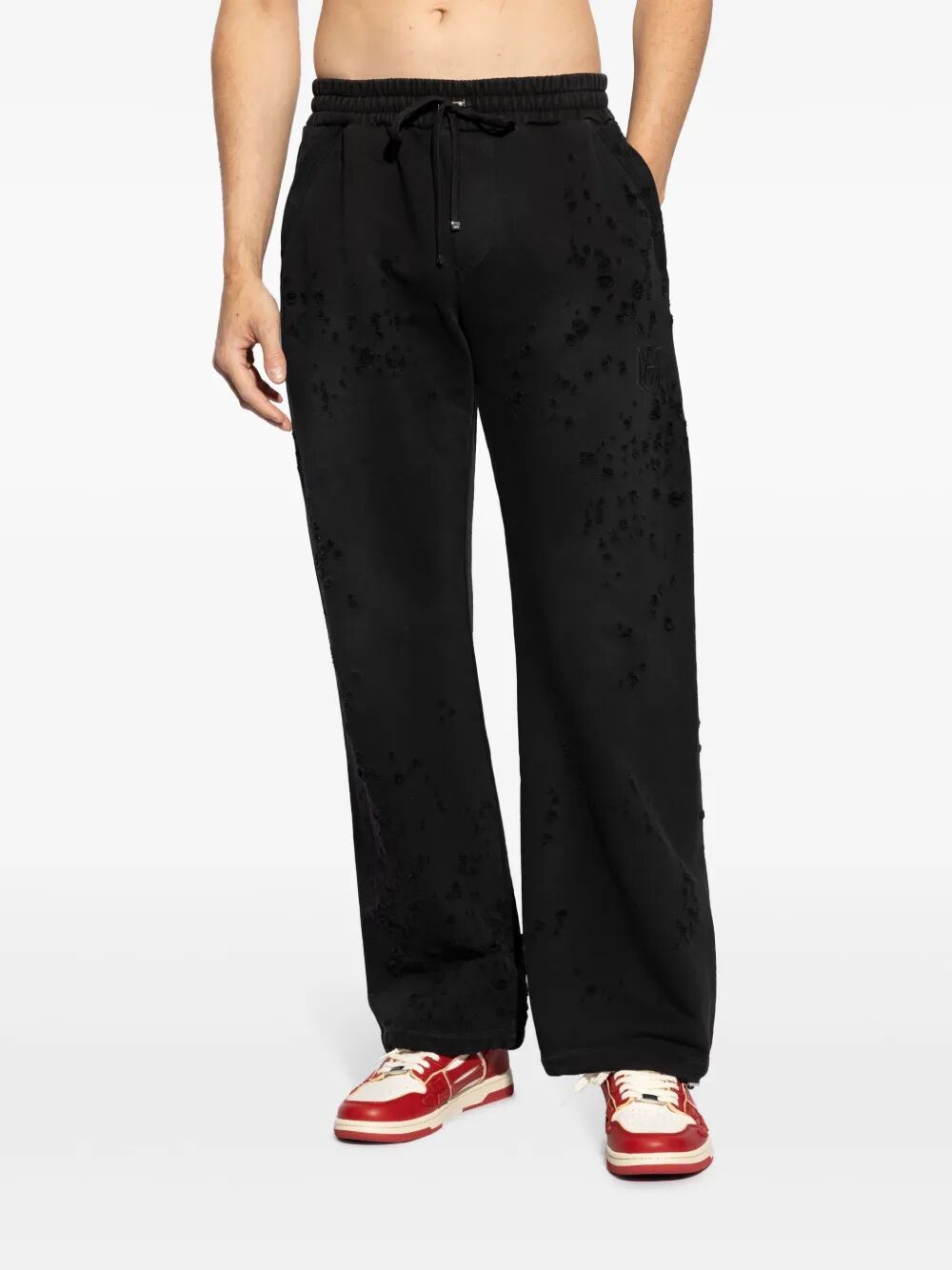 "MA SHOTGUN EMBROIDERED" STRAIGHT SWEATPANT AMIRI