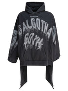 BLACK COTTON SWEATSHIRT RRR123 BLACK S