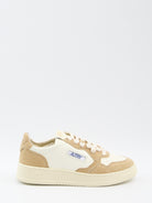 MEDALIST LOW - SNEAKERS WITH TWO-TONE GLITTER Autry WHITE/BEIGE 38