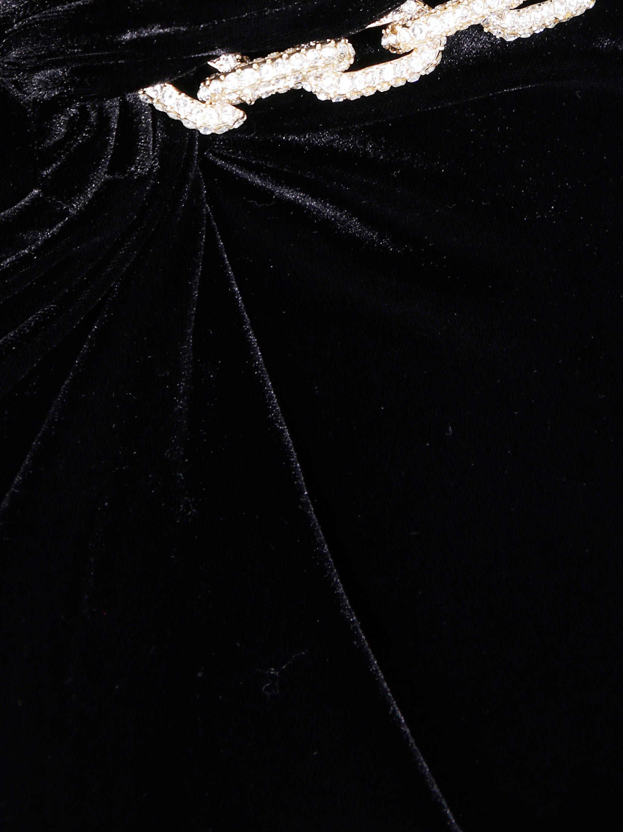 VELVET EMBELLISHED MINI DRESS Self-Portrait