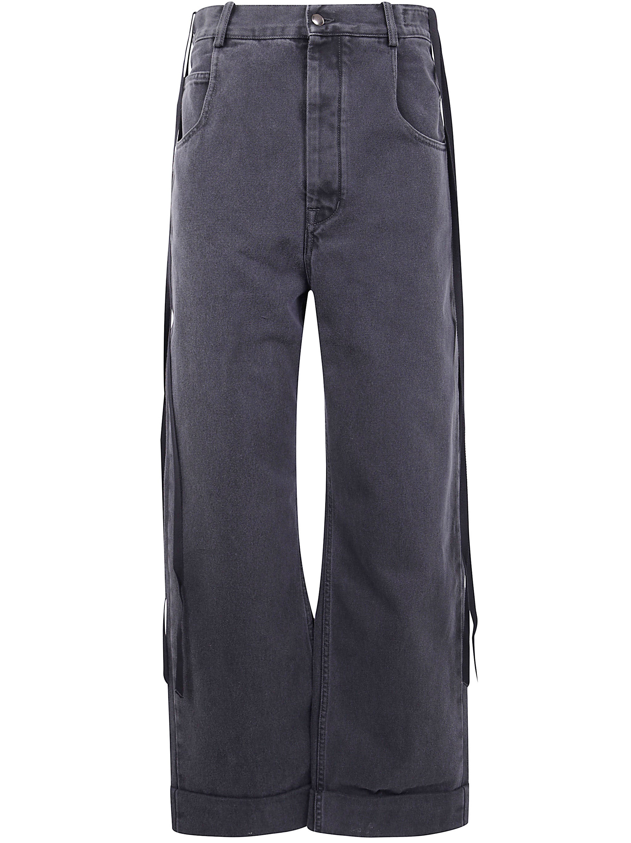 "KRISTEL" 5-POCKETS HIGH COMFORT TROUSERS Ann Demeulemeester GREY 38