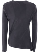 "DEANA" LONG SLEEVE ASYMMETRIC TOP Ann Demeulemeester