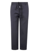"RAEL" CIGARETTE TROUSERS WITH RAW EDGE COTTON DETAIL Ann Demeulemeester