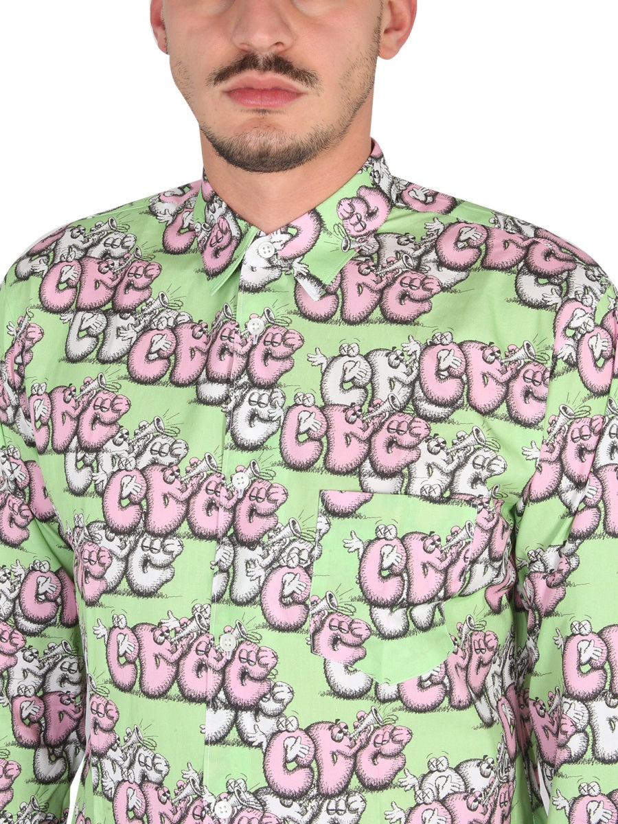 SHIRT WITH PRINT X KAWS COMME DES GARÇONS SHIRT