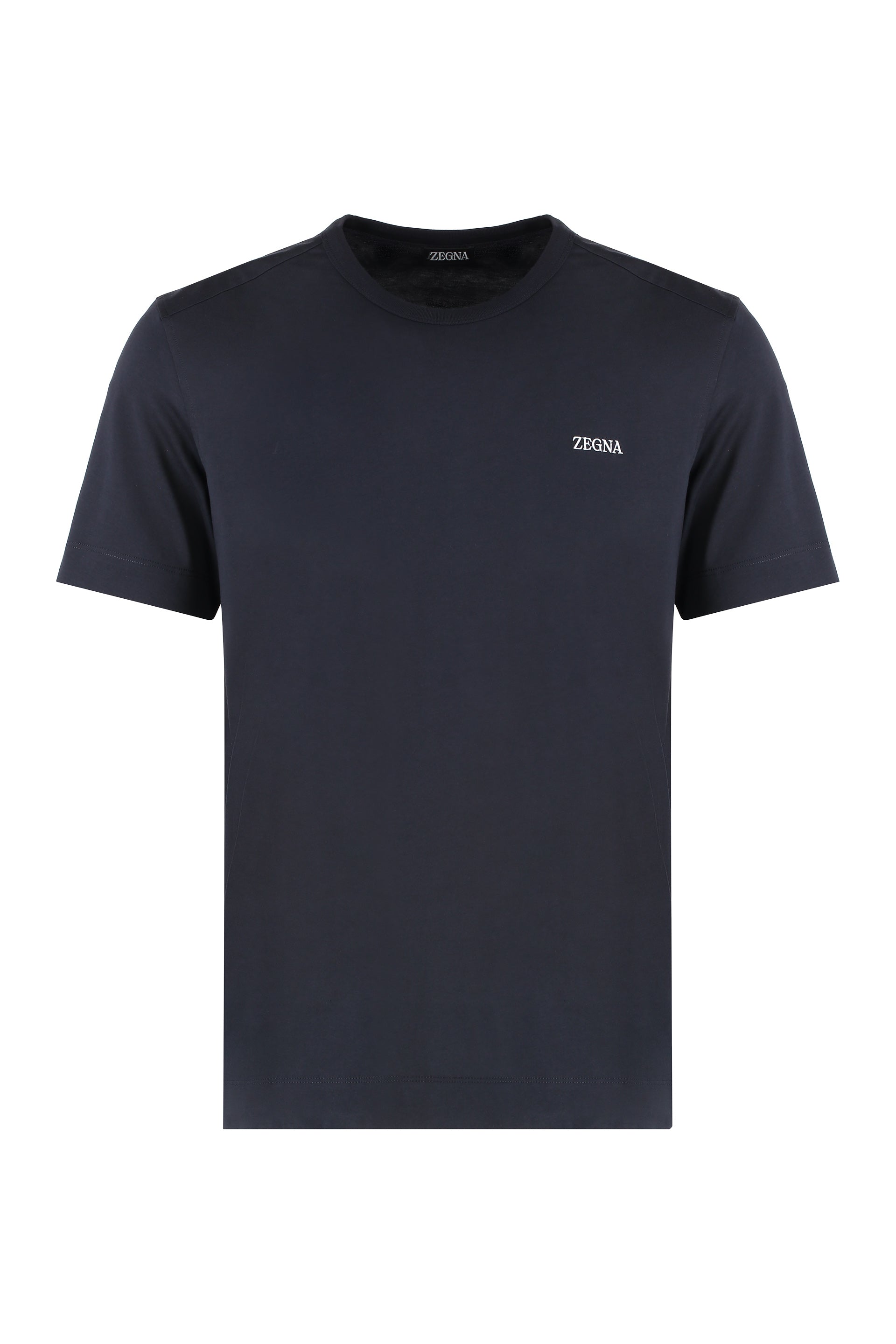 COTTON CREW-NECK T-SHIRT Zegna blue 48