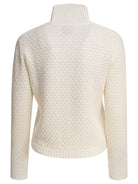 WHITE MERINO WOOL KNITWEAR RAKKI