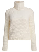 WHITE MERINO WOOL KNITWEAR RAKKI WHITE 42