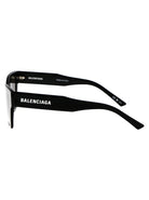 BLACK BLACK GREY ACETATE SUNGLASSES Balenciaga
