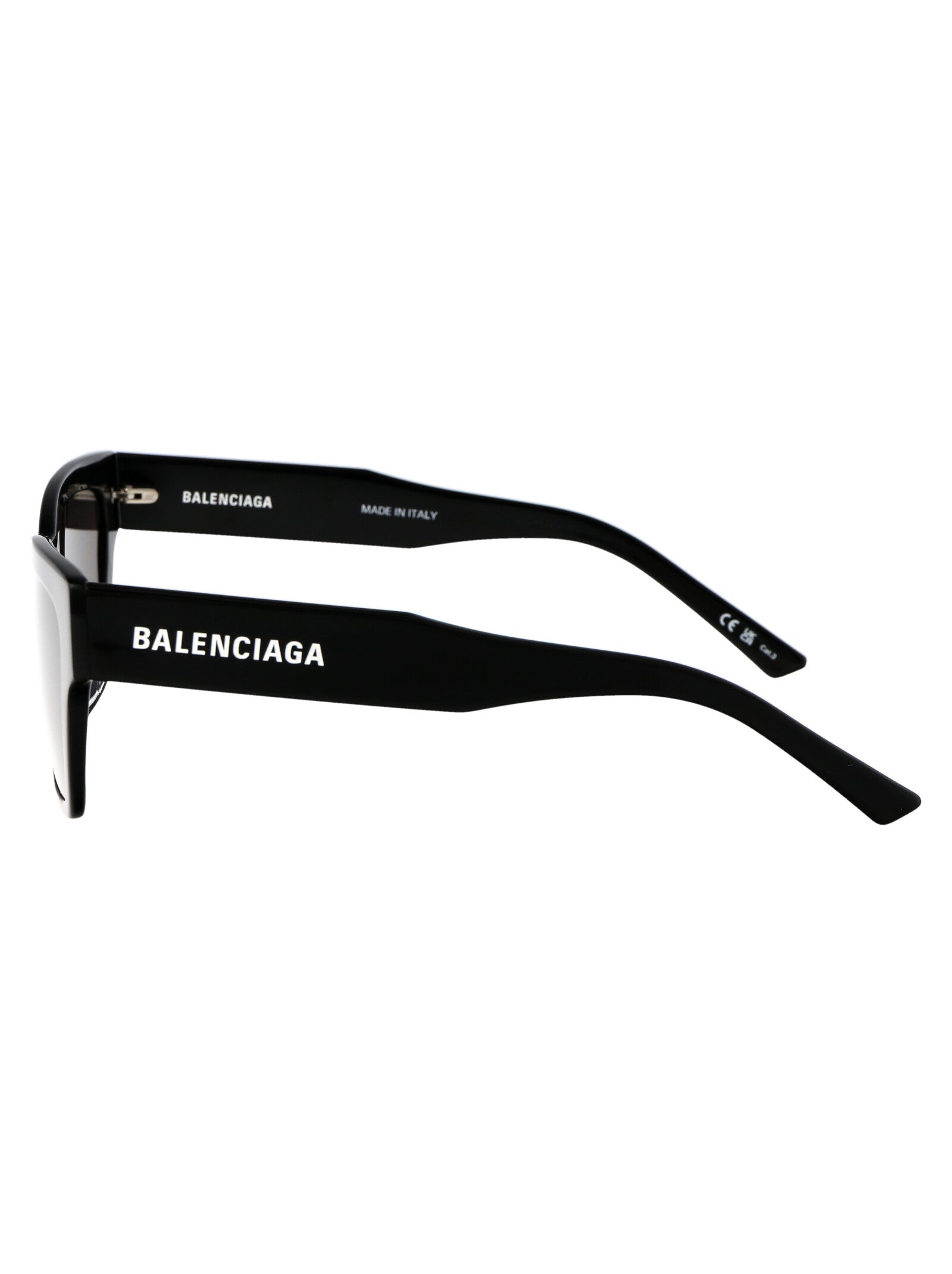 BLACK BLACK GREY ACETATE SUNGLASSES Balenciaga