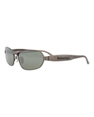 Black Balenciaga metal sunglasses, side profile view