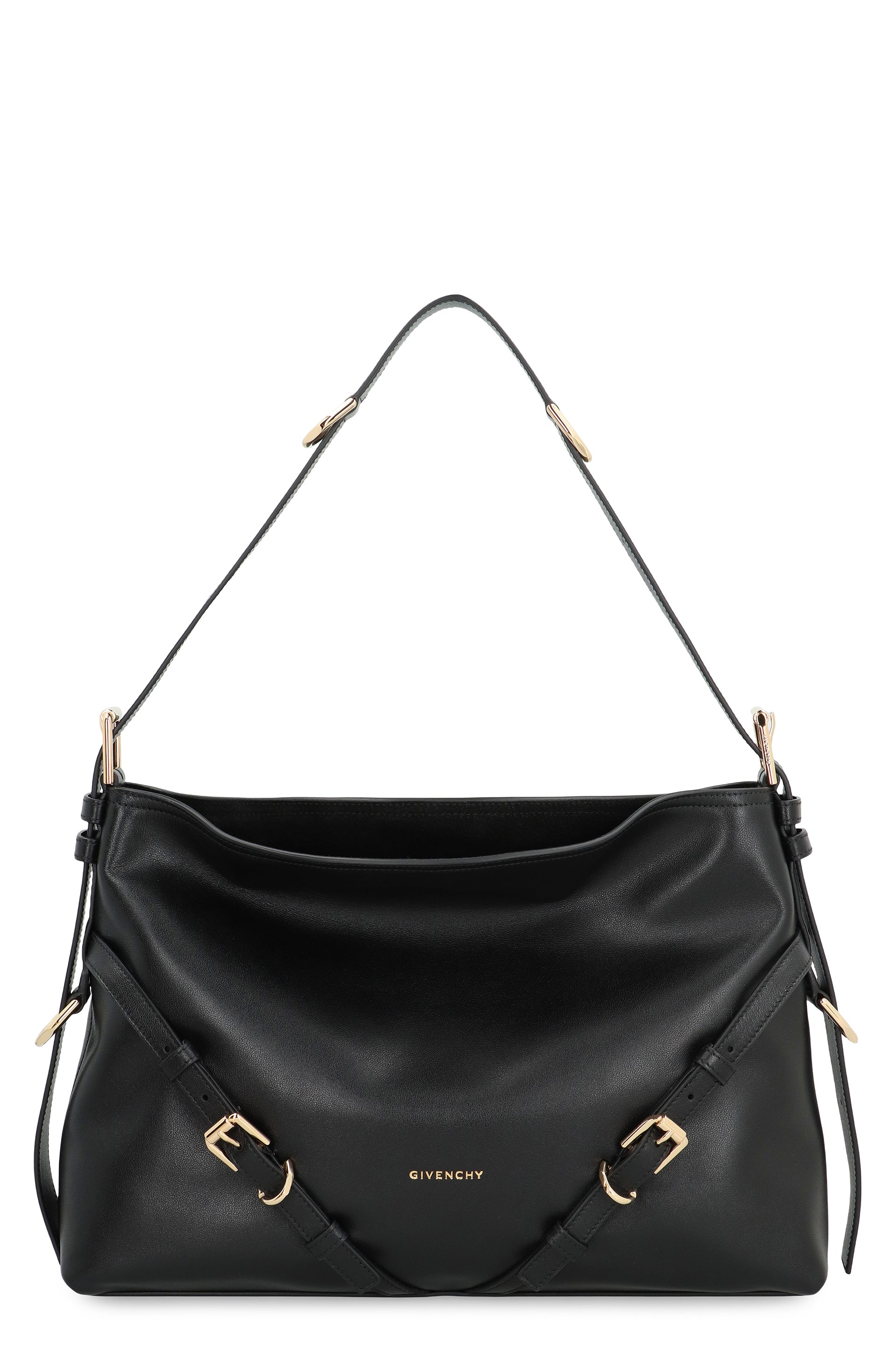 VOYOU MEDIA LEATHER SHOULDER BAG Givenchy black TU
