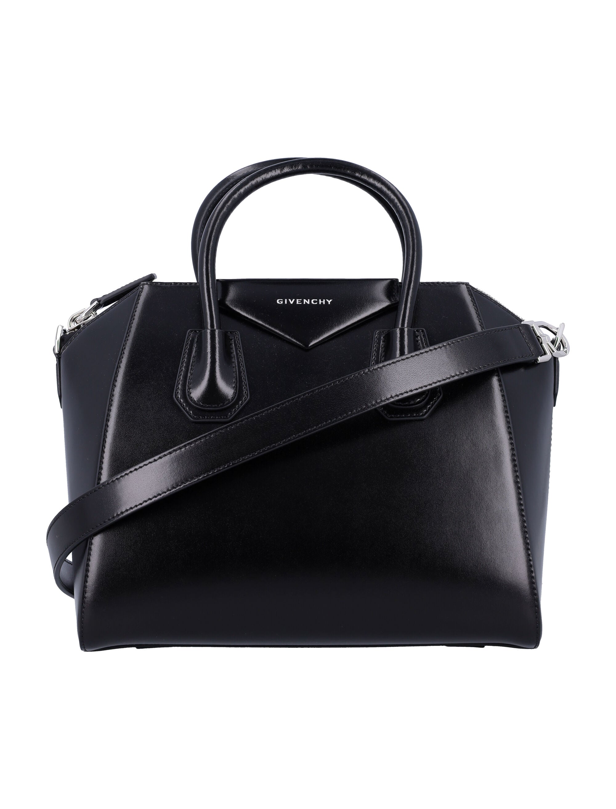 BLACK LEATHER SMALL ANTIGONA HANDBAG Givenchy BLACK TU