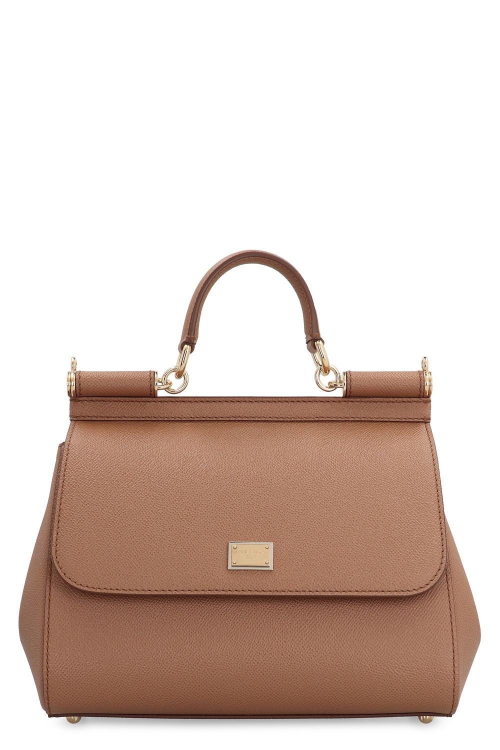 SICILY GRANDE LEATHER HANDBAG Dolce & Gabbana brown TU