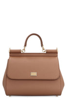 SICILY GRANDE LEATHER HANDBAG Dolce & Gabbana brown TU