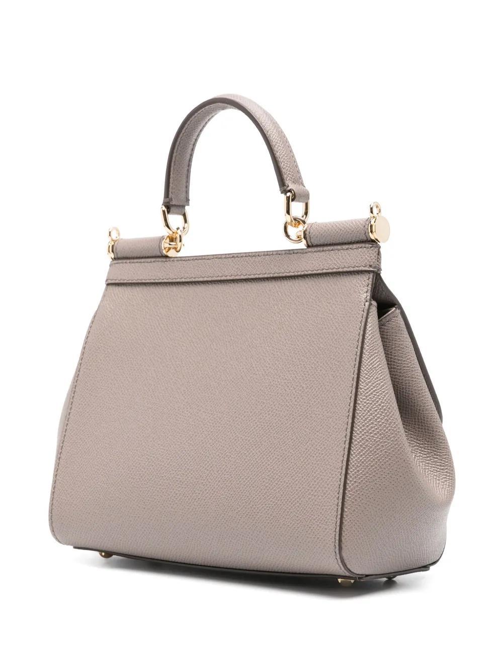 SICILY MEDIA LEATHER HANDBAG Dolce & Gabbana