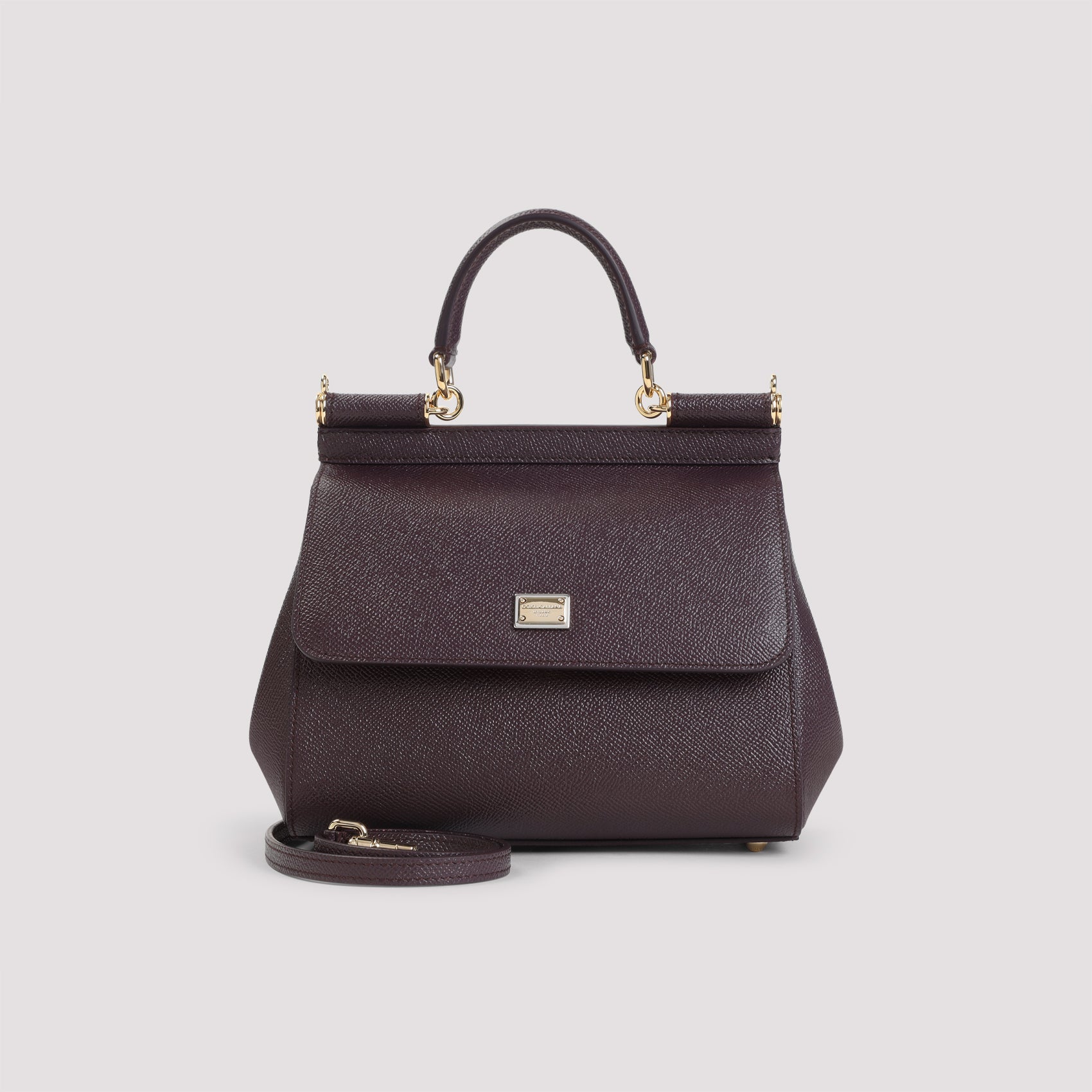 SICILY MEDIA LEATHER HANDBAG Dolce & Gabbana