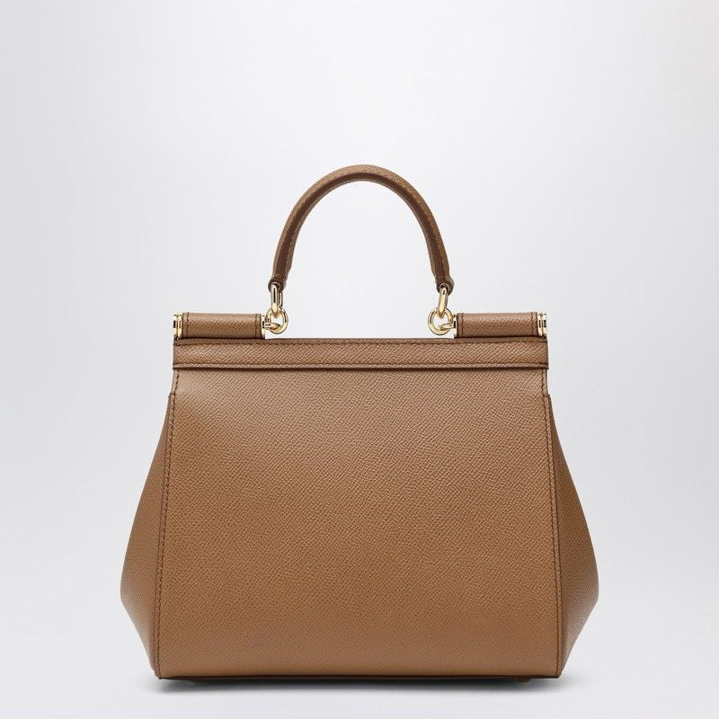 SICILY MEDIA LEATHER HANDBAG Dolce & Gabbana