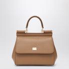 SICILY MEDIA LEATHER HANDBAG Dolce & Gabbana brown TU