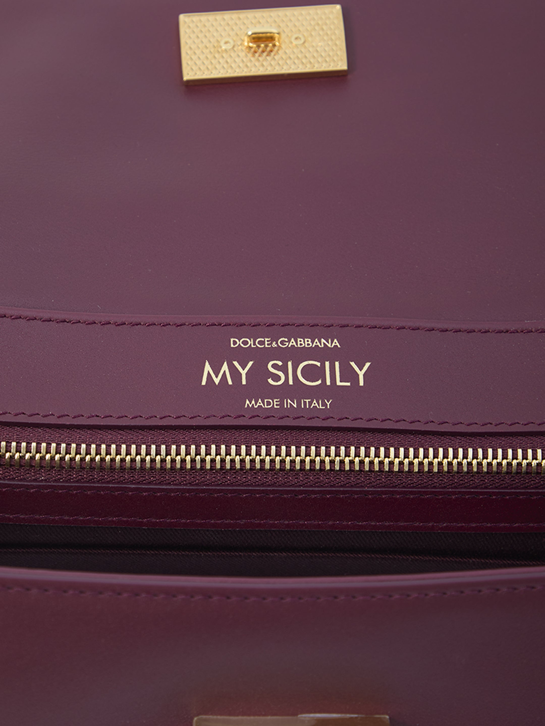 BORDEAUX LEATHER HANDBAGS Dolce & Gabbana