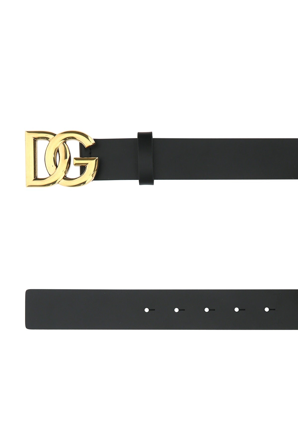 BLACK LEATHER BELT Dolce & Gabbana