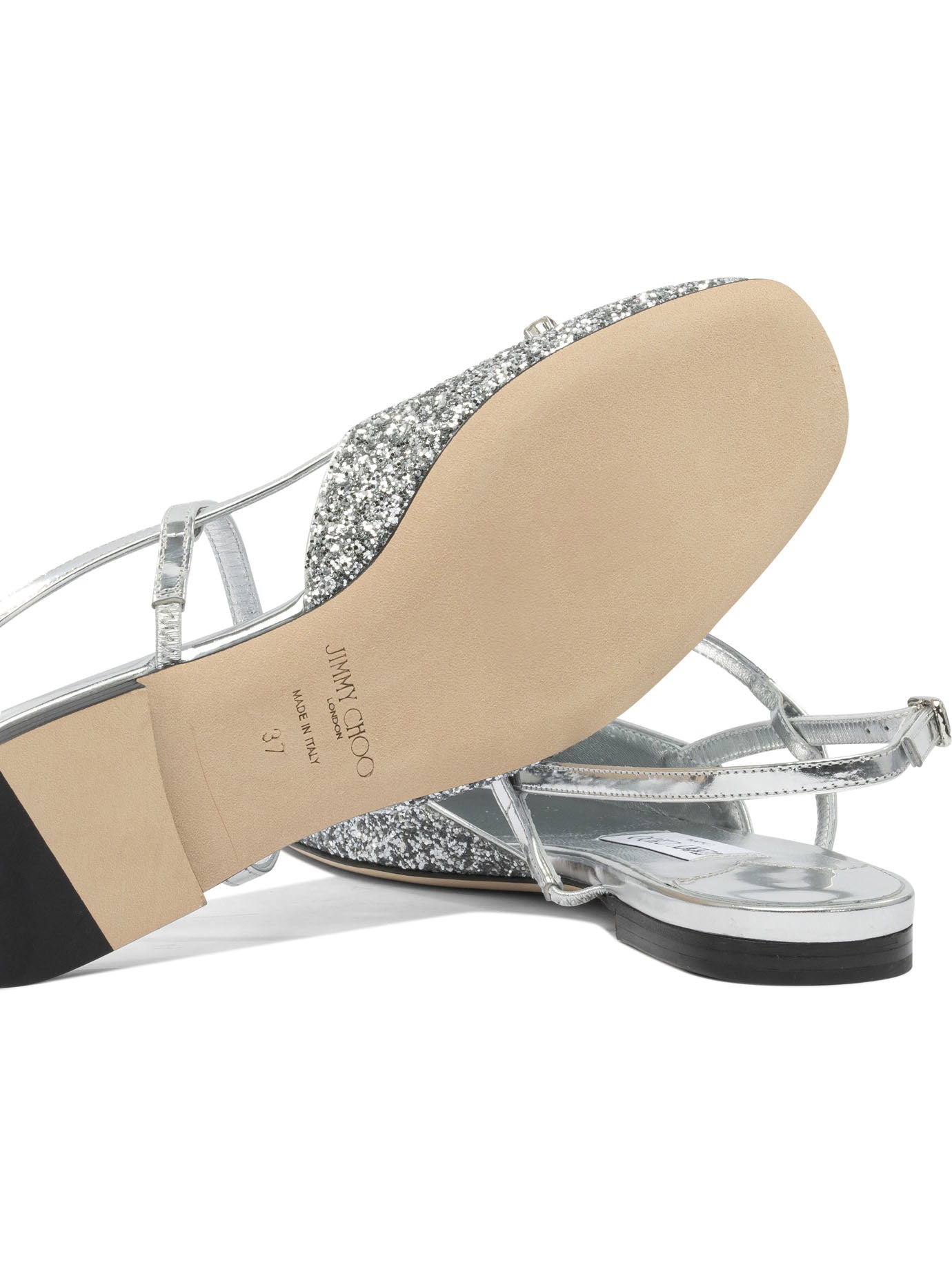 SILVER CALF SANDALS Jimmy Choo