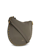 OSKAN HALF MOON TOTE BAG WITH STUDDED DETAILING Isabel Marant KHAKI OS