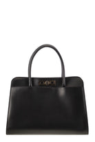 LARGE HANDBAG WITH METAL ACCESSORY Fabiana Filippi BLACK ONE SIZE