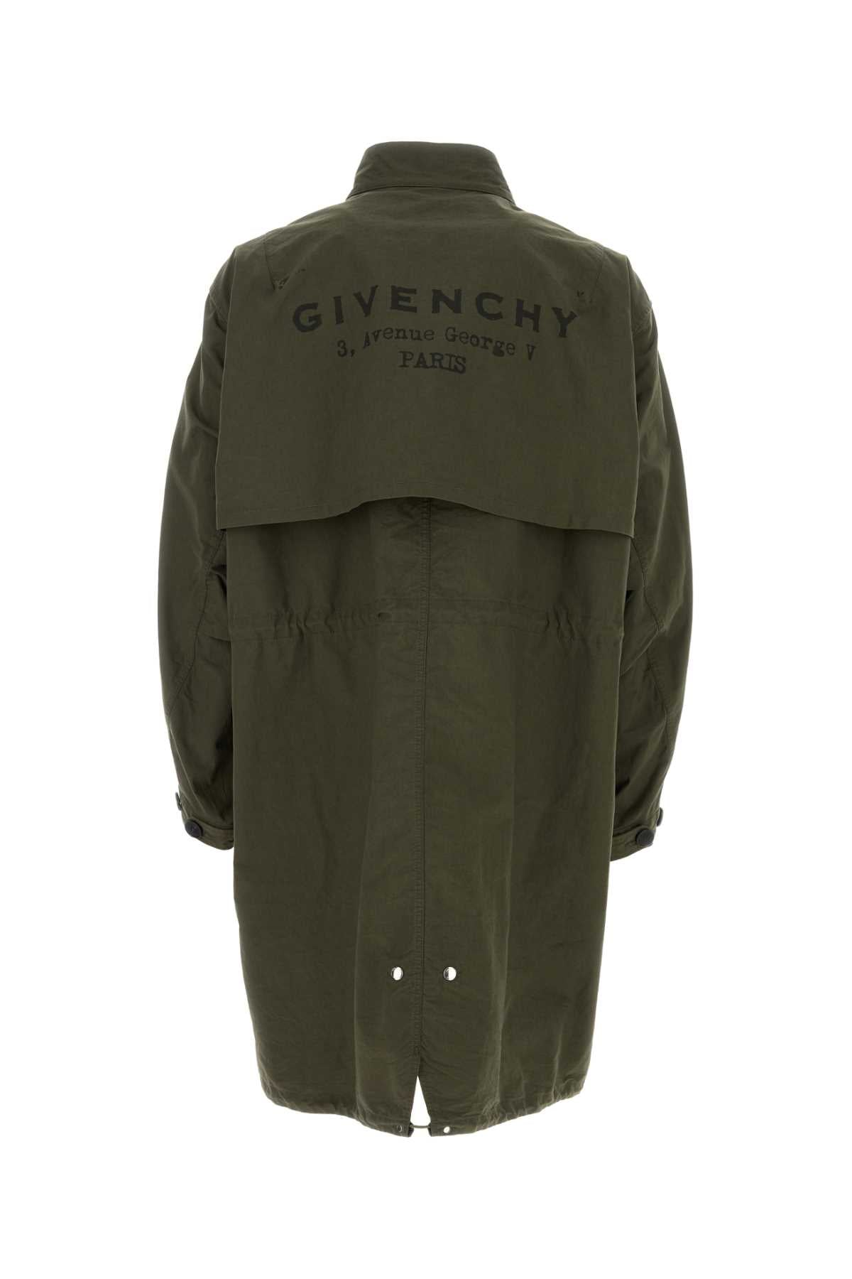 TWISTED ARM COTTON PARKA Givenchy