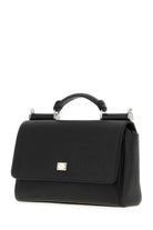 BLACK LEATHER SICILY HANDBAG Dolce & Gabbana