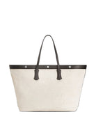 ATHENS SHOPPING BAG IN SALT AND PEPPER FABRIC AND CALFSKIN Dolce & Gabbana