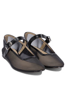 BLACK RUBBER BALLERINAS Le Monde Beryl