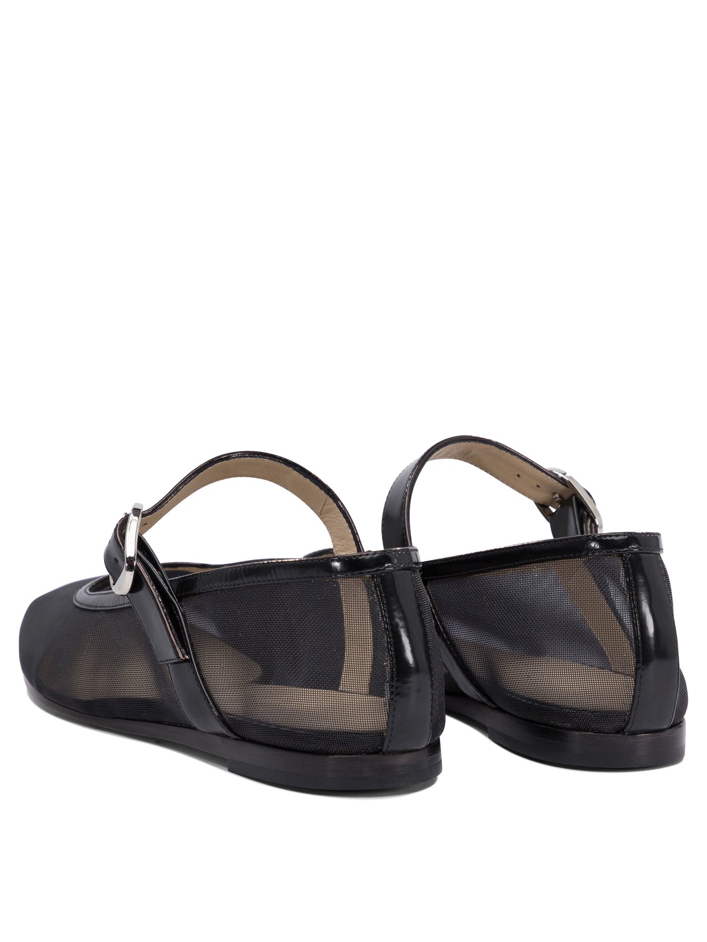 BLACK RUBBER BALLERINAS Le Monde Beryl
