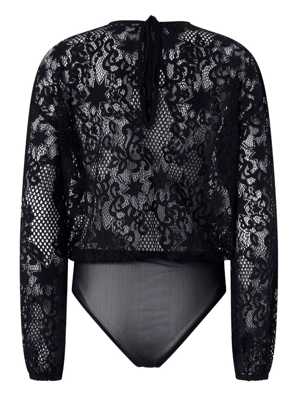 BLACK NYLON BLEND TOP Pinko