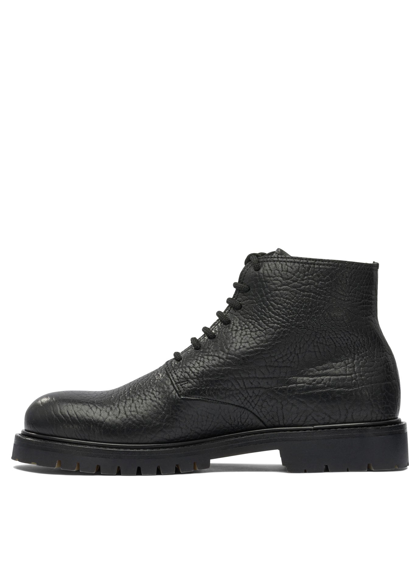 BLACK RUBBER ANKLE BOOTS Officine Creative