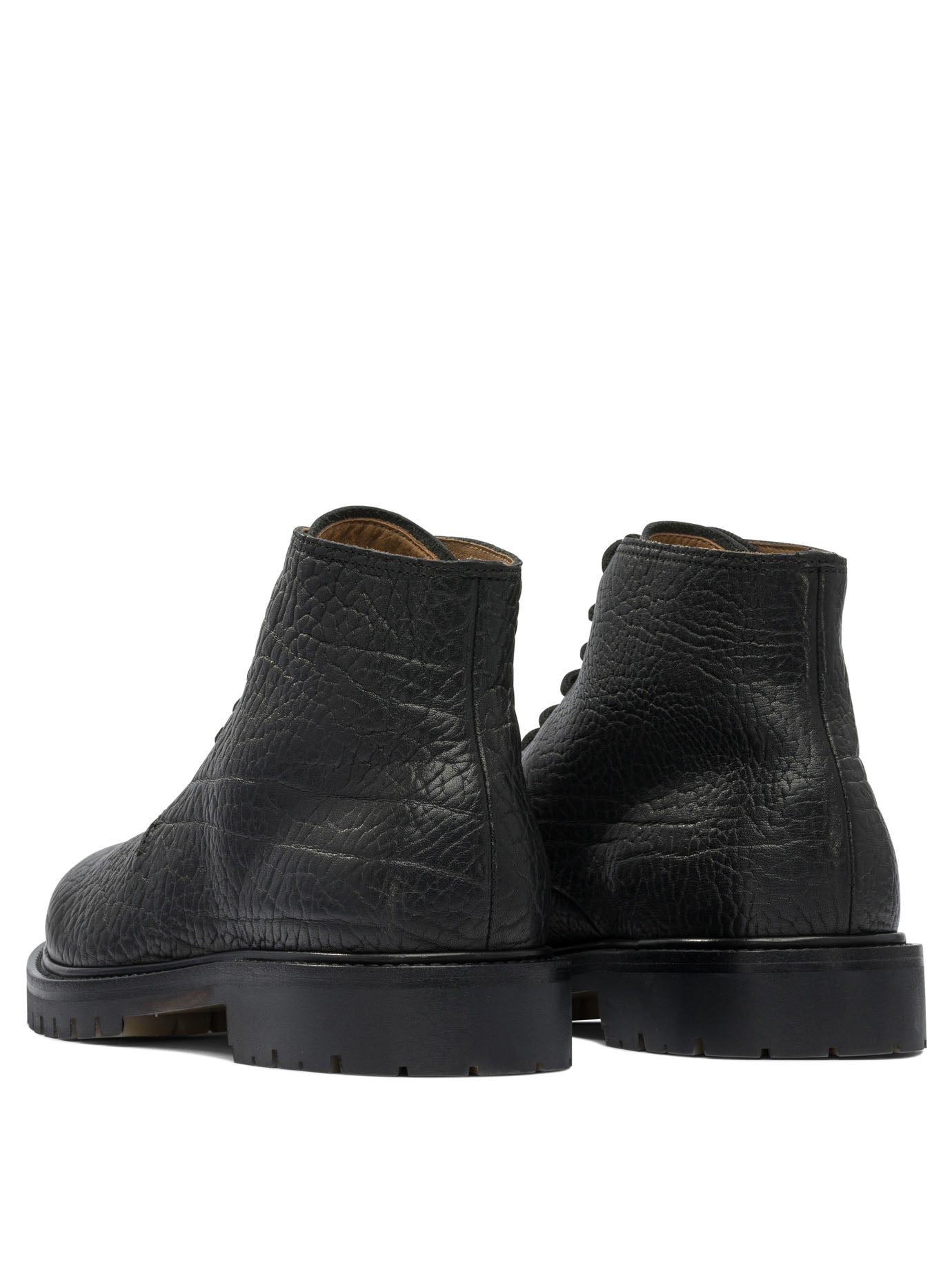 BLACK RUBBER ANKLE BOOTS Officine Creative