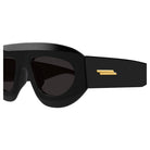 BLACK-BLACK-GREY ACETATE SUNGLASSES Bottega Veneta