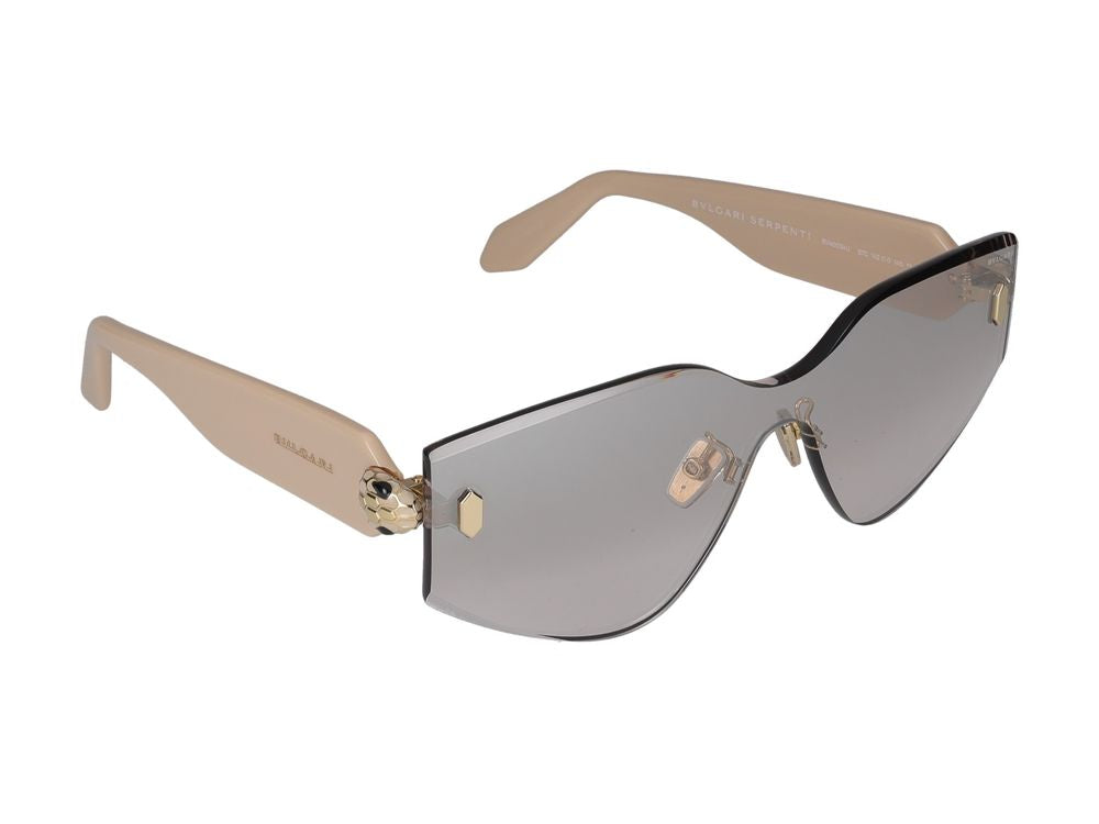 Bvlgari SERPENTI FOREVER BV40034U - BV40034U0057C 57C - Metal Shiny Silver With Silver Mirror Lenses
