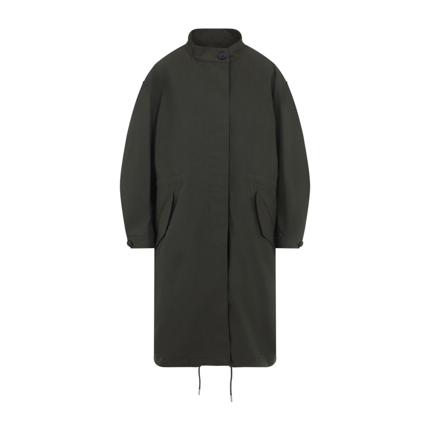 COLLARED PARKA COAT WITH DRAWSTRING Givenchy